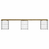 Garden Bench Gabion Design 203x31x42 cm Impregnated Wood Pine 834334