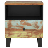 Bedside Cabinet Solid Wood Reclaimed&Engineered Wood 350652