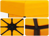 Gazebo 3 x 3 m Yellow Polyester and Steel 190 gsm 900356