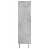 Highboard Concrete Grey 69.5x31x115 cm Engineered Wood 828320