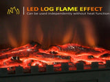 Freestanding Electric Fireplace, Electric Stove Heater with LED Flame Effect, Overheating Safety T3398P378821