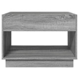 Coffee Table with Infinity LED Grey Sonoma 70x50x50 cm 847663