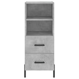 Highboard Concrete Grey 34,5x34x180 cm Engineered Wood 3198925