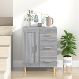 Sideboard Grey Sonoma 69.5x34x90 cm Engineered Wood 817370