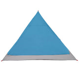 Backpacking Tent Blue 4-Person 185T Polyester with PU Coating 42018560