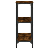 Console Table Smoked Oak 100x29x75 cm Engineered Wood 834102