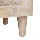 Sideboard Bleached White 40 x 33 x 75 cm Solid Mango Wood 4018140