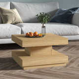 Coffee Table Light Brown 60x60x35 cm MDF 286096