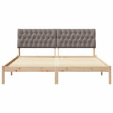 Bed Frame with Upholstered Headboard Brown 180 x 200 cm 3394386