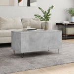 ZNTS Coffee Table Concrete Grey 90x44.5x45 cm Engineered Wood 830976