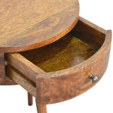 Chestnut Semi Circle Bedside IN1735