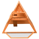 Rabbit Hutch Solid Pine & Fir Wood 152x128x108 cm 170643