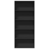 Book Cabinet Black 80x30x189 cm Engineered Wood 3314670