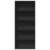 Book Cabinet Black 80x30x189 cm Engineered Wood 3314670