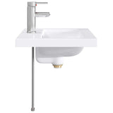 Bathroom Wash Basin Chrome 61 x 40 x 16.5 cm Metal 890234