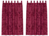 Velvet Curtains 2 pcs Wine red 225 x 140 cm Velvet 4107715