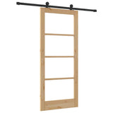 Sliding Door ORKDAL Natural and Black 86 x 198.5 cm 3332003