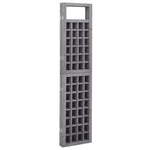 3-Panel Room Divider/Trellis Solid Fir Wood Grey 121x180 cm 316486