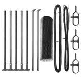 Welded Wire Fence with Concrete Base 10 x 0.4 m 3353605