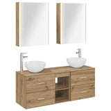 Bathroom Furniture Set 5 pcs Artisan Oak 3406734
