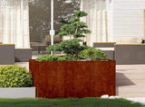 Planter Rusty 120x80x80 cm Weathering Steel 860793