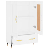 Highboard White 69.5x31x115 cm Engineered Wood 830300