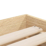 Bed Frame with Drawers without Mattress Sonoma Oak 90x200 cm 3207296