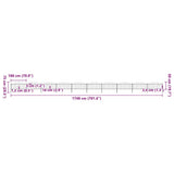 Garden Fence with Spear Top Steel 1781.5x75 cm Black 277712
