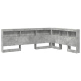 Storage Headboard Concrete Grey Engineered Wood 3335496
