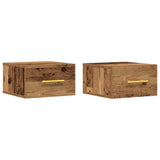 Bedside Cabinet 2 pcs Old Wood 35 x 35 x 20 cm Engineered Wood 863783
