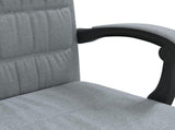 Reclining Office Chair Light Grey Fabric 349647