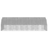 Chicken Run with Roof 2.5x8x2.25 m Galvanised Steel 3328523