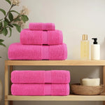12 Piece Premium Towel Set SOLUND Pink 600 gsm 137586