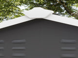 9x 6FT Metal Outdoor Garden Shed, Galvanised Tool Storage Shed w/ Sloped Roof, Lockable Door for T3398P325110