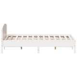 Bed Frame White Solid pine wood Super King Bed Frame 3216192