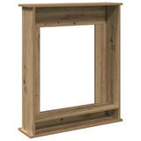Fireplace Surround Artisan Oak 75x20x87.5 cm Engineered Wood 854588