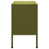 TV Cabinet Olive Green 105x35x50 cm Steel 336225