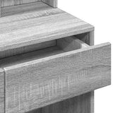 Dressing Table with LED Grey Sonoma 80x41x144.5 cm 848183