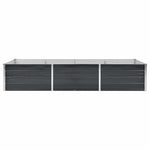 Garden Raised Bed Anthracite 240x80x45 cm Galvanised Steel 45727