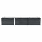 Garden Raised Bed Anthracite 240x80x45 cm Galvanised Steel 45727