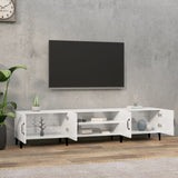 ZNTS TV Cabinet High Gloss White 180x31.5x40 cm Engineered Wood 816266