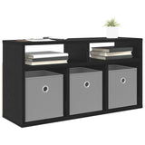 Lowboard with Drawer Black Oak 72 x 22.5 x 38 cm 8000573