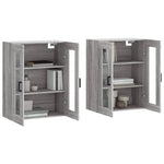 Wall Mounted Cabinets 2 pcs Grey Sonoma Engineered Wood 3197943