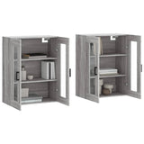 Wall Mounted Cabinets 2 pcs Grey Sonoma Engineered Wood 3197943