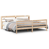 Bed Frame with Headboard without Mattress 200x200 cm 3306692