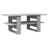 ZNTS Coffee Table Concrete Grey 102x55x42 cm Engineered Wood 823265