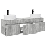 Bathroom Cabinet Set 3 pcs Concrete Grey 49 x 44.5 x 65 cm 3405750