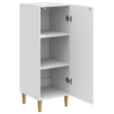 Sideboard High Gloss White 33 x 34.5 x 90 cm Engineered Wood 894599