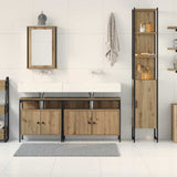 Bathroom Furniture Set 4 pcs Artisan Oak Engineered Wood 3334420