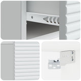 Wall-Mounted Bedside Cabinet 2 pcs White 49 x 34.5 x 20 cm 898616